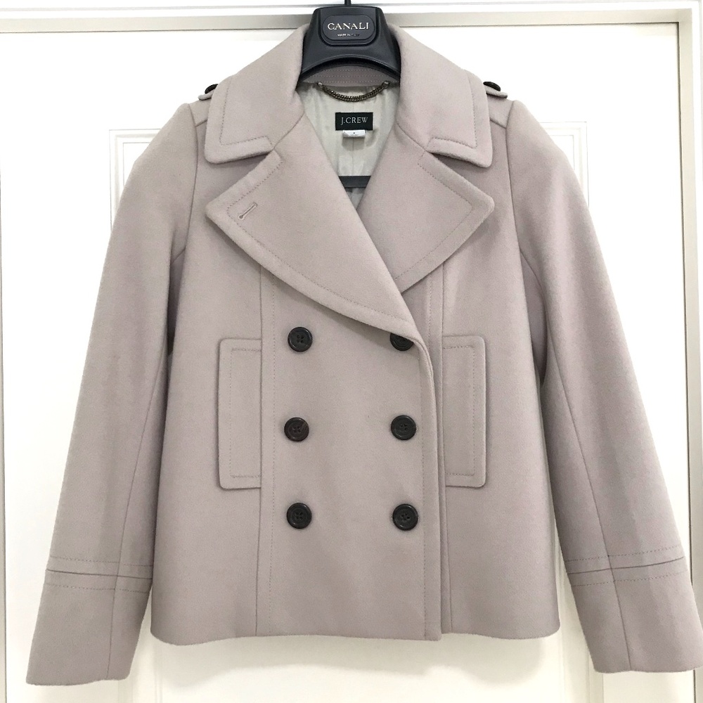 J. Crew Harbor Wool Peacoat - Size 0 - Picture 3 of 9